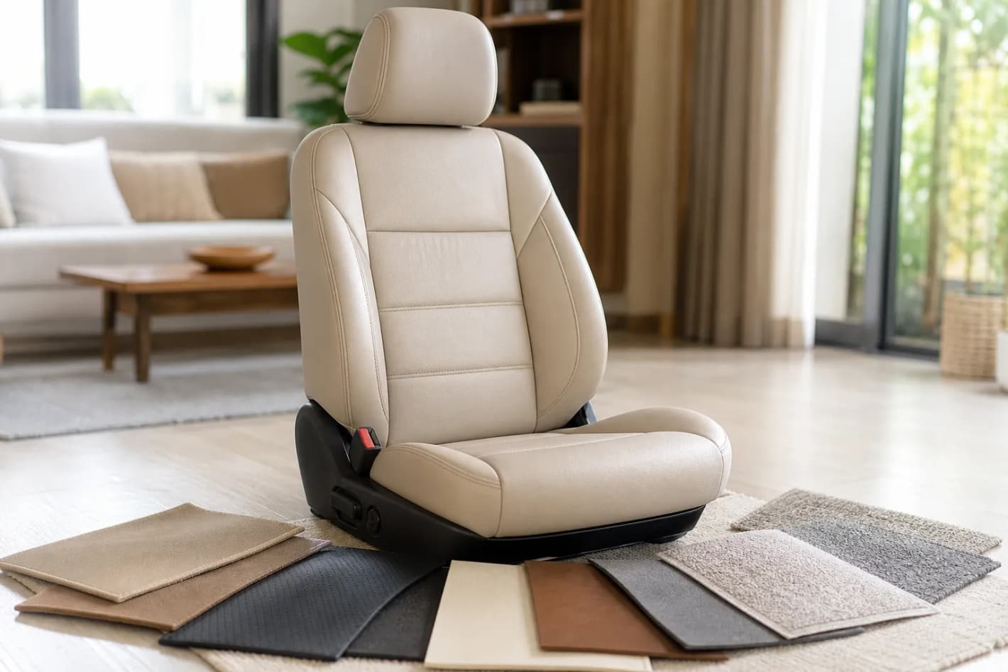 Each car seat material requires a different cleaning method